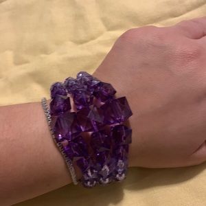 Chunky purple bracelet